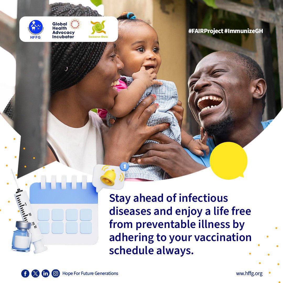 To sustain this trend the government of Ghana must prioritize domestic funding to ensure vaccines are available
#ImmunizationWeek #FAIRProject #Vaccines4Life #LongLifeForAll #ImmunizeGH