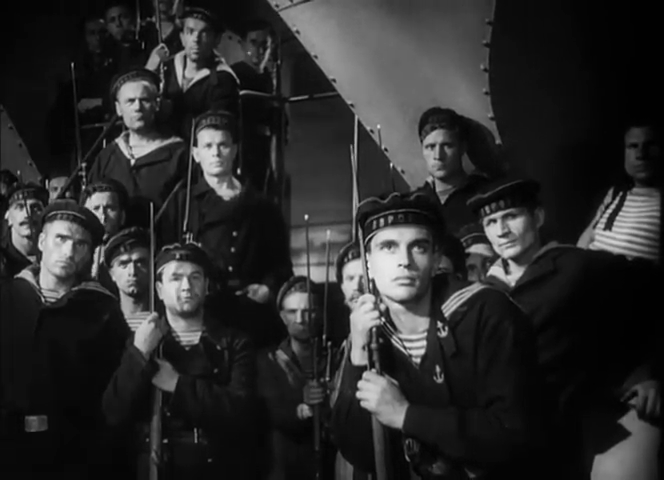 Lenin em Outubro (Lenin v oktyabre/Ленин в Октябре)
Mikhail Romm, Dmitriy Vasilev
1937 • 1h38 • Drama

O filme retrata os eventos da Revolução de Outubro de 1917 e o papel de Lenin na organização do levante dos bolcheviques