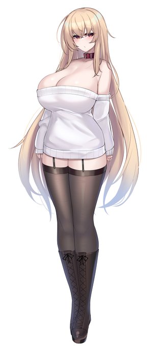 デフォ衣装というか普段着というかなベーシック首輪ちゃん 