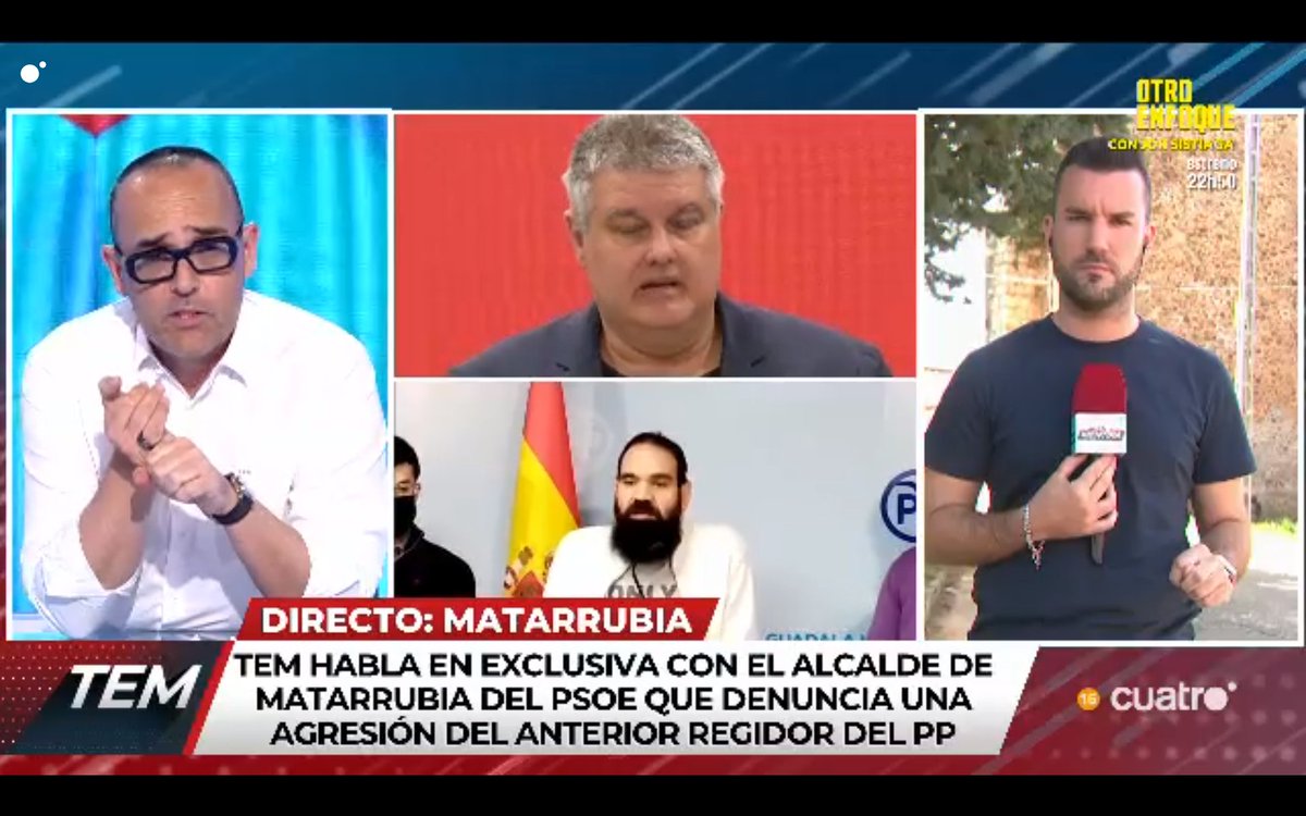 TEM habla en exclusiva con el alcalde de Matarrubia del PSOE que denuncia una agresión del anterior regidor del PP cuatro.com/en-directo/ #TodoEsMentira24A