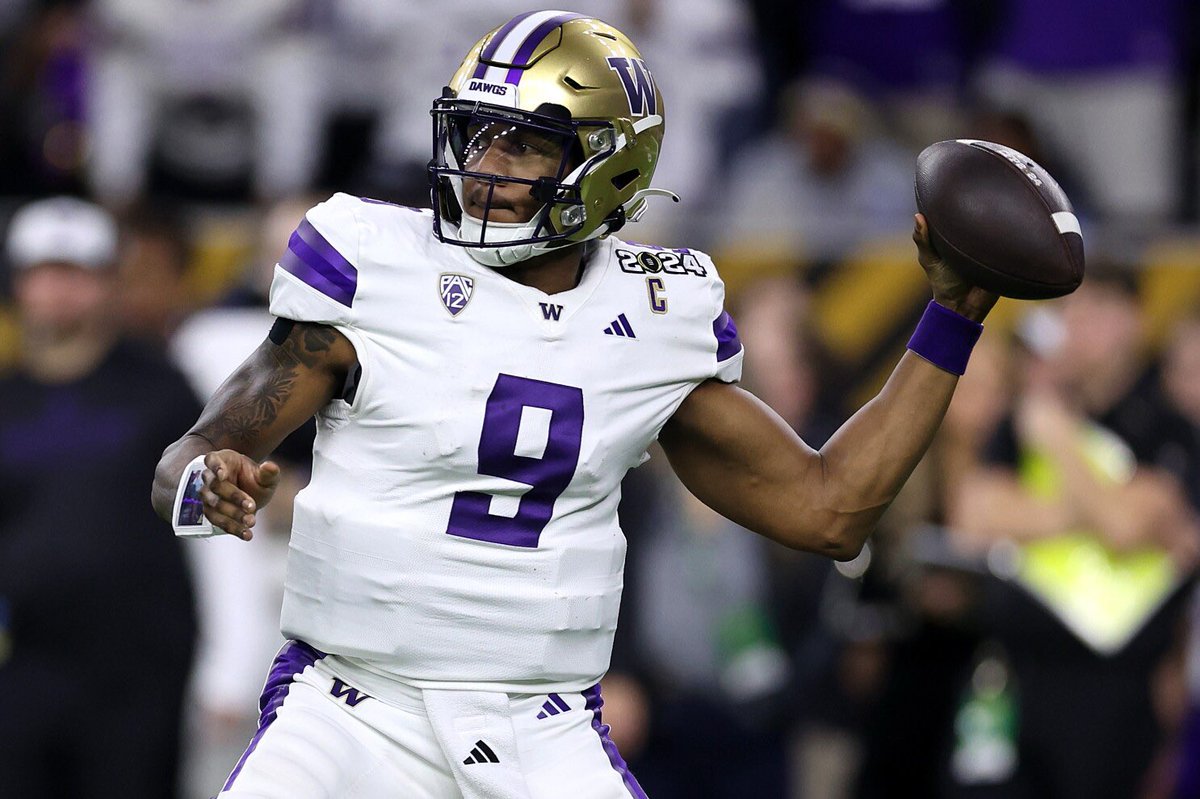 TylerTJJordan's tweet photo. There are reports of the #Giants targeting Michael Penix Jr. at No. 6 if they can’t land Drake Maye. Which could lead to one of the big 3 Wrs sliding down in range for the #Jets https://t.co/QcaJaMTVlC
