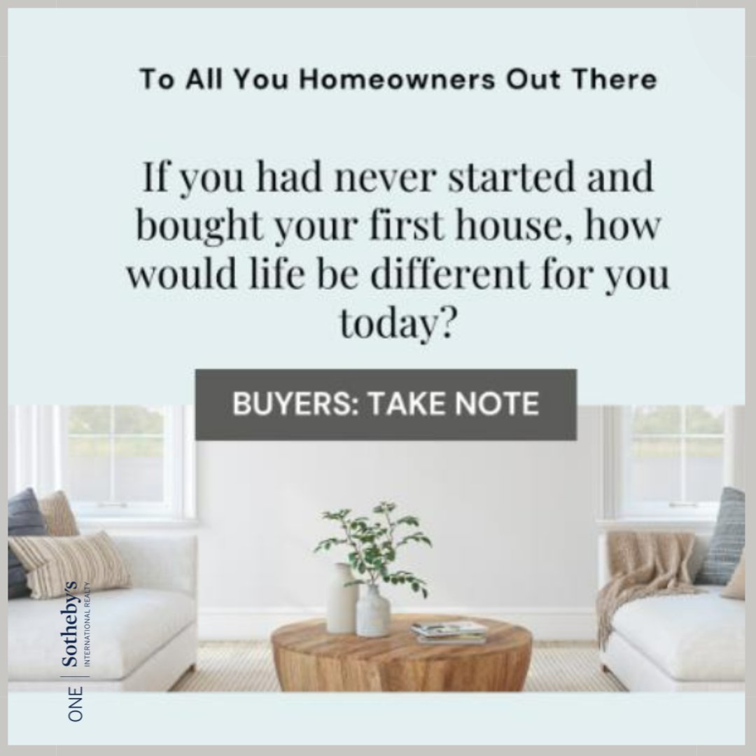 🙂🇺🇸 This is a question sure to provoke discussion! I'll go first: if I had never started (in 1986), I wouldn't have the equity I have today, peace of mind, space & garden. What about you? #homeownership #homeequity