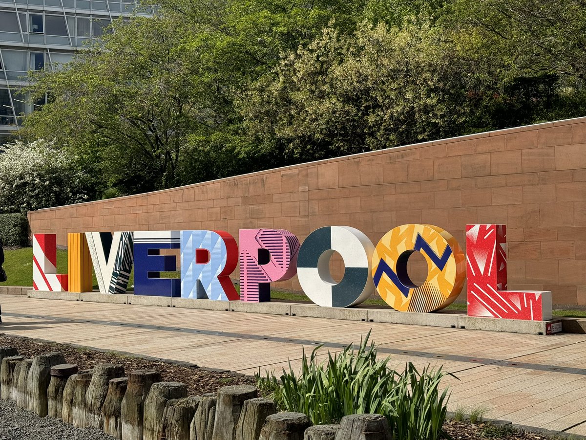 They’ve made the Liverpool sign from retro shirt designs of Liverpool and Everton. I love it.