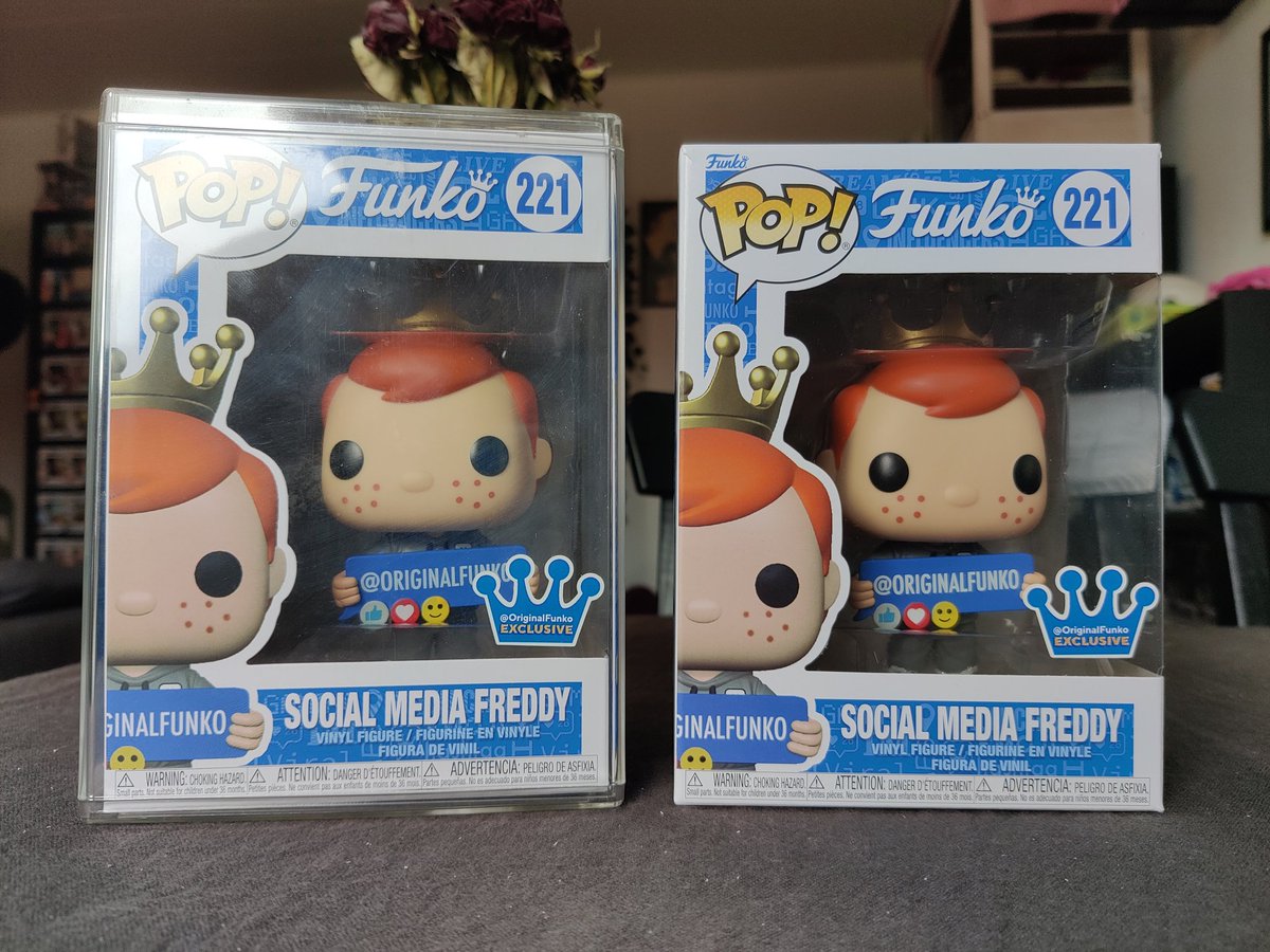 Hey @TopPopsYT @FunkoPOPsNews @funkofinderz @DisTrackers do you guys think I'm the first one to have 2 of the Social Media Freddy Funko? 🤔🤔 #funko #socialmediafreddy #funkopop #SMFreddyfunko #freddyfunko