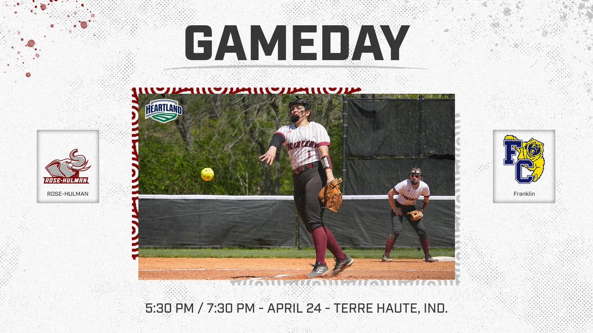 🥎: The Fightin' Engineers return to their home field TODAY as they host Franklin for Faculty and Staff Appreciation Day! #GoRose 📍: Terre Haute, Ind. ⏰: 5:30 PM / 7:30 PM 📺: RHIT.tv 📊: bit.ly/42RWOeN 📄: bit.ly/42QPyA2