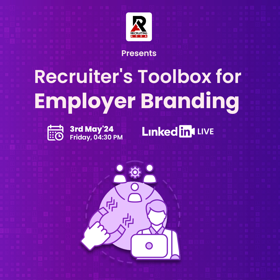 EstherSilas6's tweet photo. Dive deep in recruiter's toolkit &amp; master employer branding with @recruiting_adda Join us &amp; discover the secrets to building a standout talent brand in today's competitive job market with @Sarangbrahme Clive Rodrigues Register:https://t.co/f0PaHJP7Xa #recruitingadda #LinkedInLive https://t.co/mPpCv03B9O