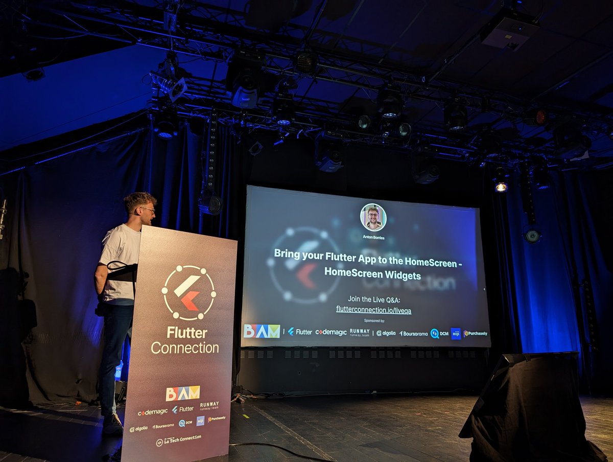 FresidentDumazy's tweet image. Let's go! @ABausG #FlutterConnection @Flutter_Connect