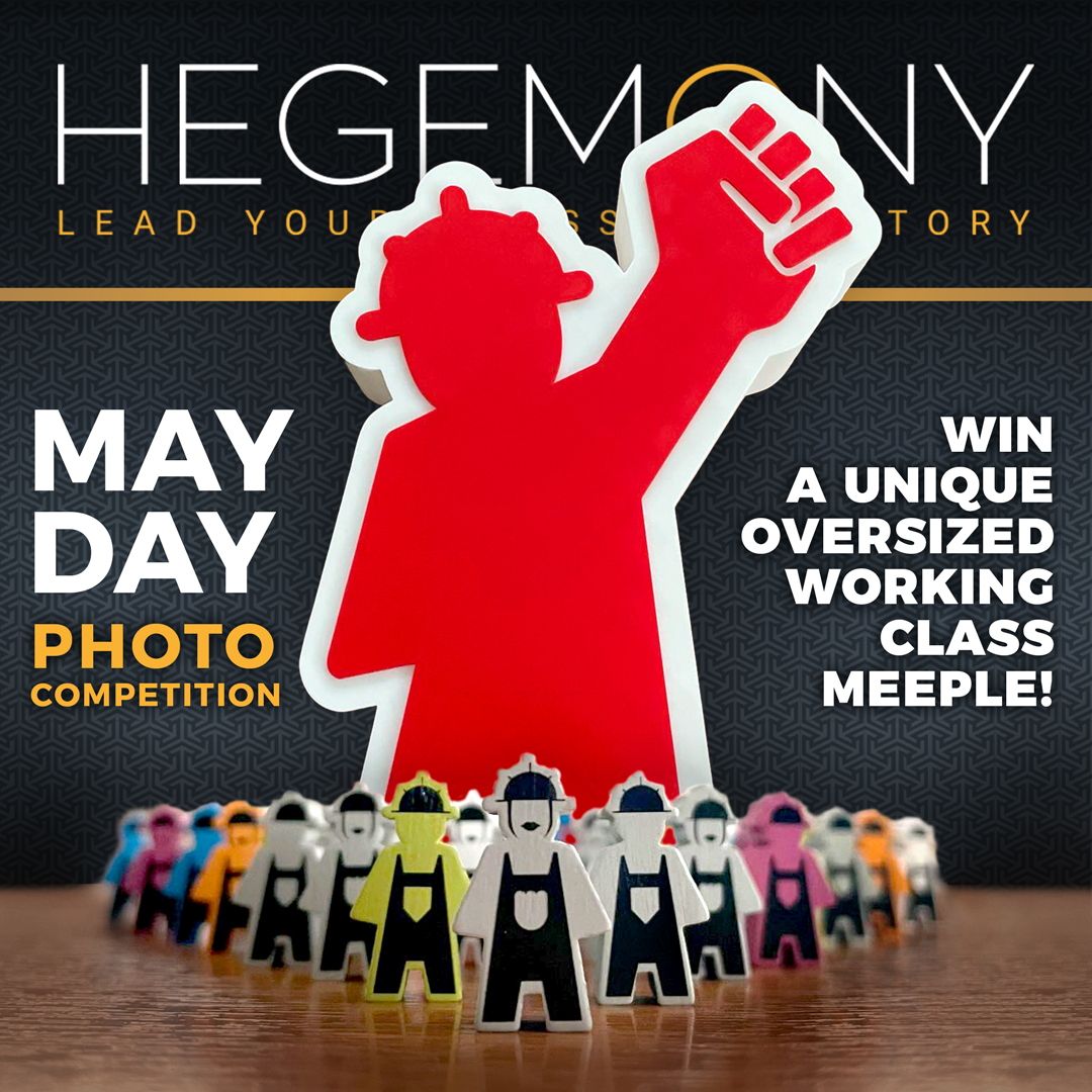 🎉 Join our special photo contest celebrating International Workers' Day, happening now until May 1st on BGG! 📸Let your creativity shine and capture the spirit of the working class in Hegemony. boardgamegeek.com/thread/3289555… #Hegemony #WorkersDayContest #HegemonicProject #BGG