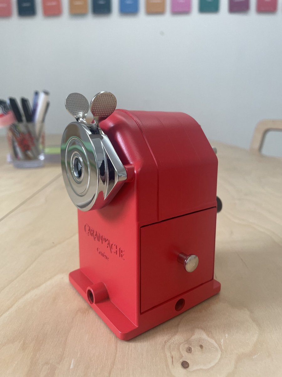 Caran d’ache pencil sharpener… I’ve arrived