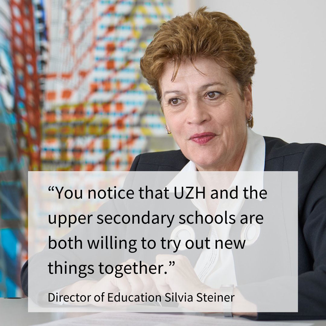 Generative AI, inter­national cooperation, free­dom of speech and the re­location of upper secondary schools to Irchel Campus – Director of Education @silviasteiner and UZH President @m_schaepman share their thoughts in UZH's Annual Report 2023: jahresbericht.uzh.ch/en/2023/profil…