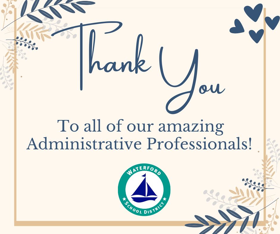 Today we celebrate Administrative Professionals Day! Let’s give a big shout out to WSD’s amazing administrative team for keeping things running smoothly behind the scenes. Your hard work and support of our staff and students is truly appreciated. #AdminProfessionalDay