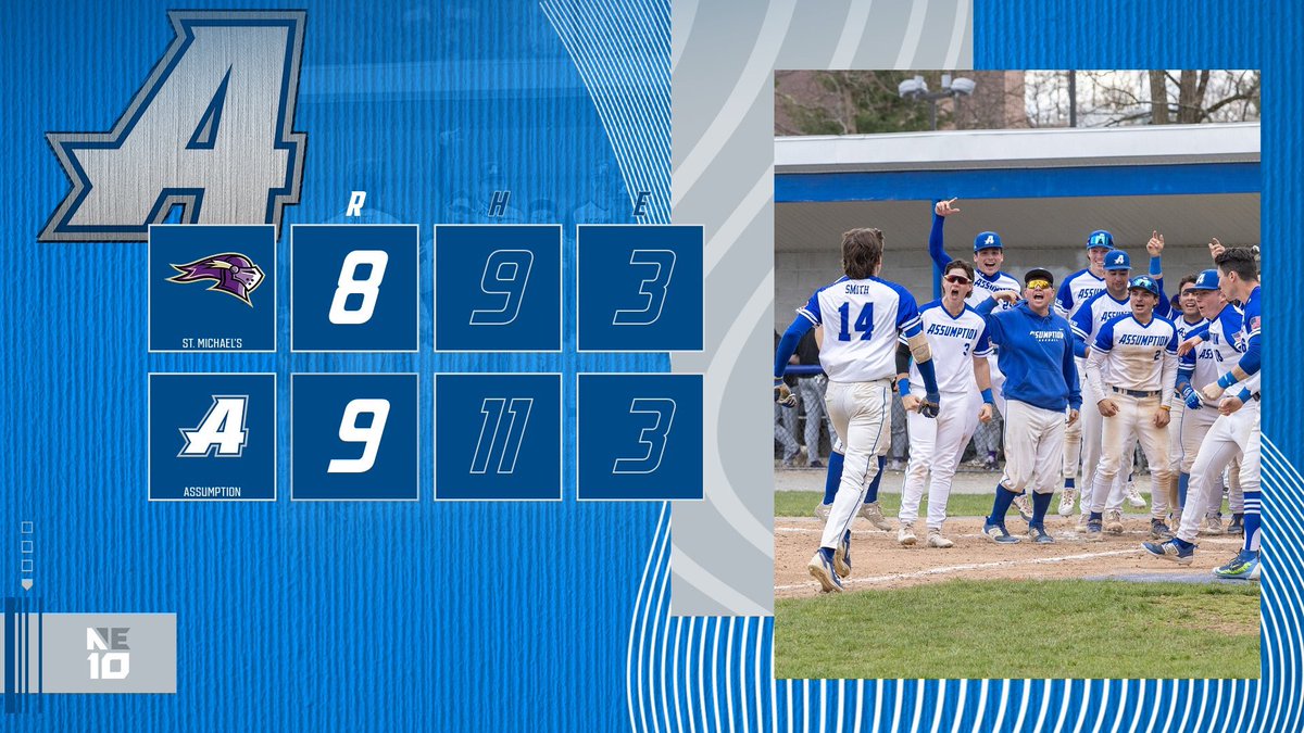 Cody Smith walks it off for the Greyhounds, as his two run home run in the bottom of the ninth give Baseball a 9-8 game one win 

#LetsGoHounds #HoundNation #NE10EMBRACE #d2baseball #d2bsb