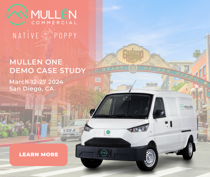 Discover how the #MullenONE electric van's spacious cargo, affordable price, and efficient performance helped Native Poppy revolutionize their deliveries 🚐💐 Read the Native Poppy case study: hubs.ly/Q02tZyg40 Learn more about our #CommercialEVs: hubs.ly/Q02tZGW-0