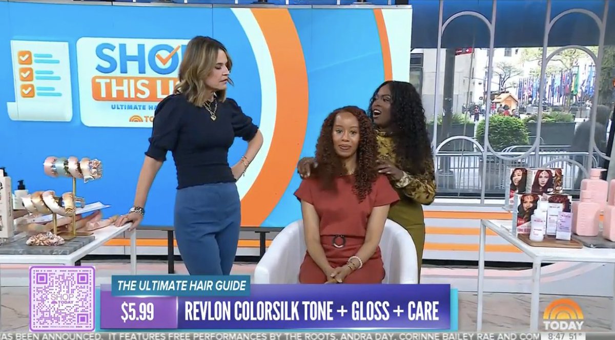 Thank you SO much @TODAYshow for spreading the word about NEW ColorSilk Tone + Gloss + Care! Tap to shop all of the products featured in this segment: bit.ly/3xQLwMB 😍😍