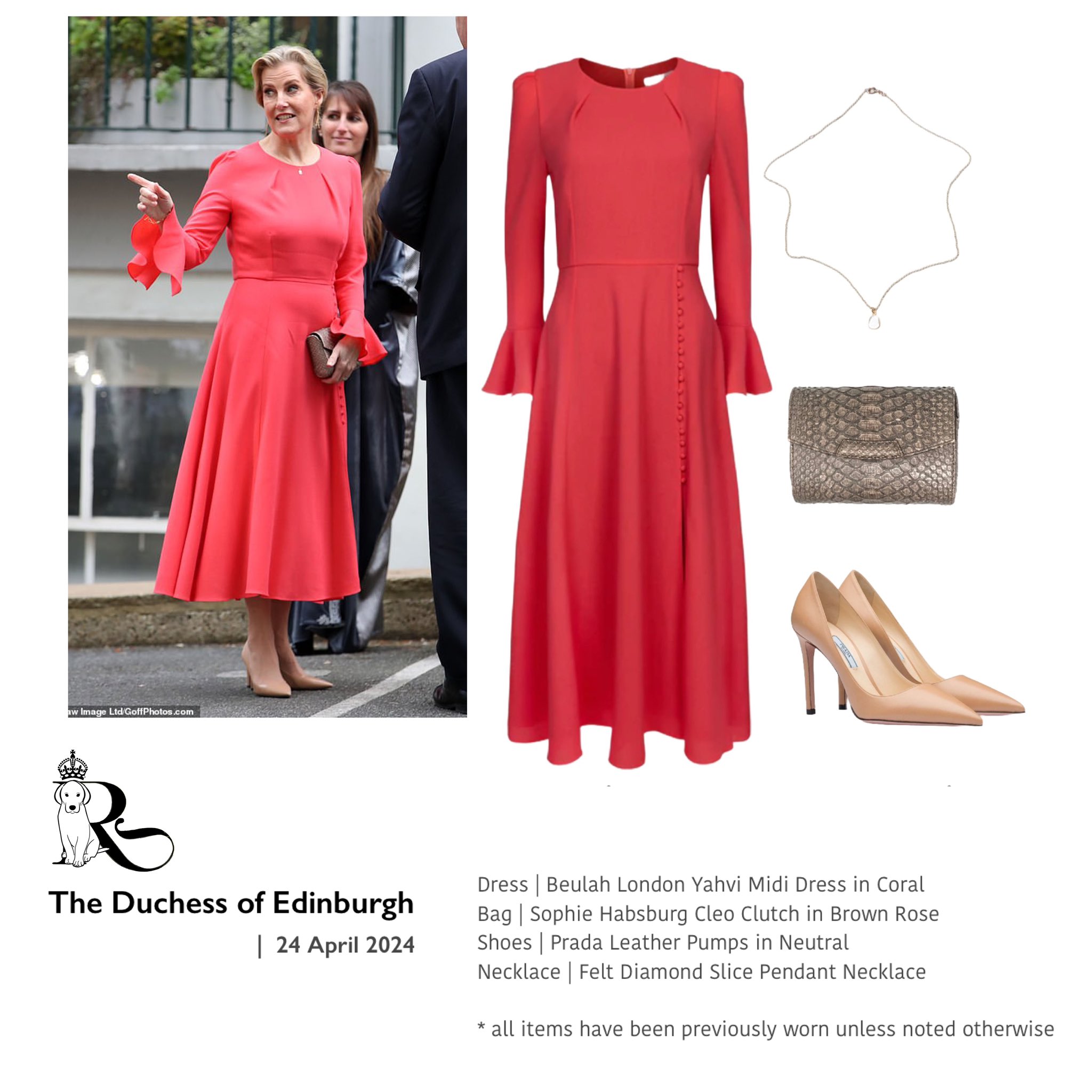 Remoulade Sauce on X The Duchess of Edinburgh donned a scarlet Beulah dress for an Orbis Visionaries Reception at Abbey Road Studios the historic musical venue where the Beatles used to record