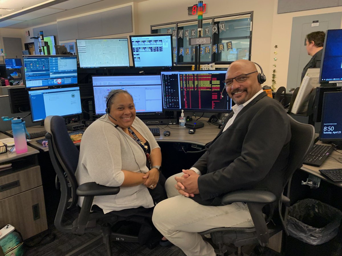 A stirring morning at the heart of the 9-1-1 Ops Floor. Thanks to Senior Dispatchers Michelle & Rachel for hosting us, and thank you to our everyday heroes at 9-1-1 for keeping our communities safe. @911BOEC