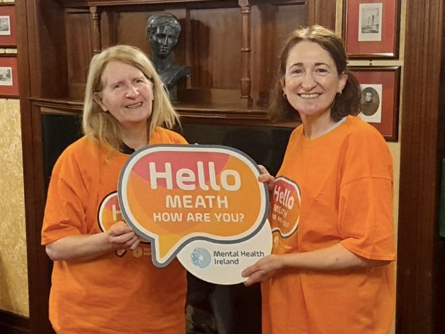 Delighted to meet Finola Colgan, Mental Health Ireland today for the start of the Hello How are You? Campaign