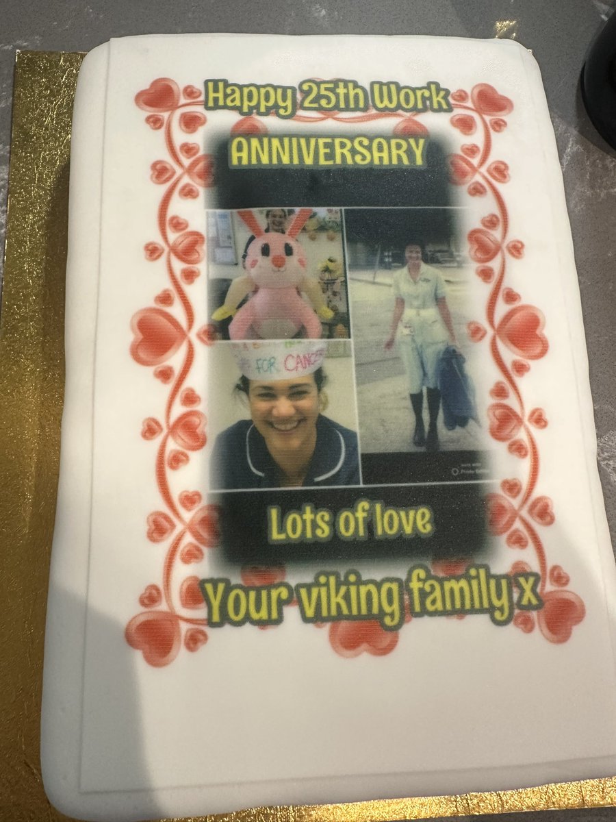 CarrieMerry's tweet photo. Thank you to my fantastic Viking day unit family for surprising me today and celebrating my 25th work anniversary. I am so lucky to have worked with amazing staff both past and present
@EKHUFT https://t.co/DafgykqbPe