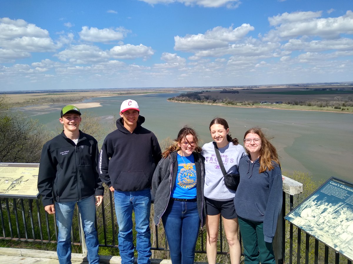 Good luck #MilfordSoar FFA at State Envirothon today, at Ponca State Park.