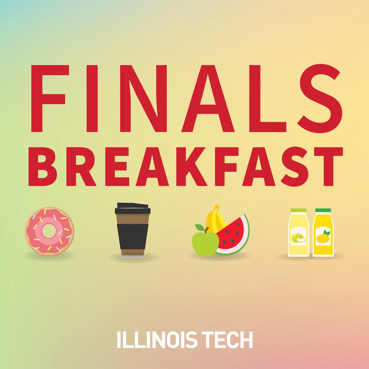 👋🏼 Scarlet Hawks! 📚 Kick off your day the right way with free breakfast on Monday, April 29, from 7:30-10:30 a.m. Enjoy donuts, fruit, coffee, and juice at various locations across Mies Campus—check out our IG Story for all the details. Let's conquer those exams! #FinalsWeek