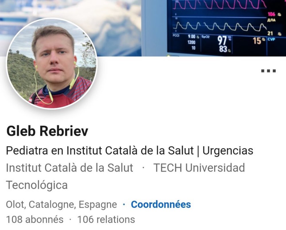 🚨 “Little terrorists will die”

Dr. Gleb Rebriev is a pediatrician at Hospital d’Olot in Catalonia

To raise awareness:
📧 direccio@hospiolot.com