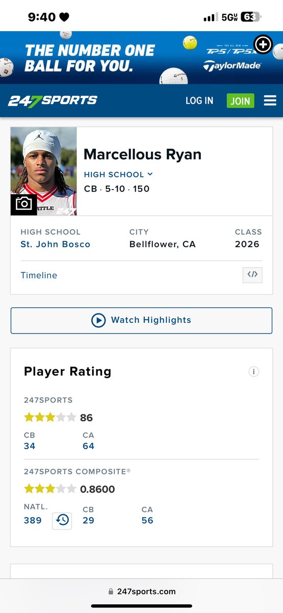 blessed to be ranked a 3 star on @247recruiting @247Sports