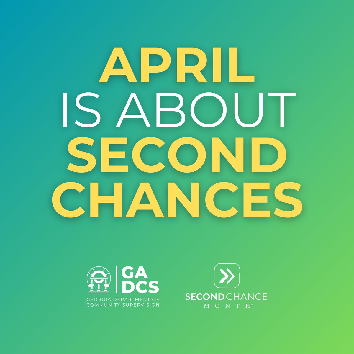 In April, we celebrate #SecondChanceMonth as an opportunity to uplift and empower individuals striving for a fresh start after incarceration. 🫶 ➡️ Use our Second Chance Month Toolkit to support building second chances and improving reentry services. sites.google.com/dcs.ga.gov/scm…