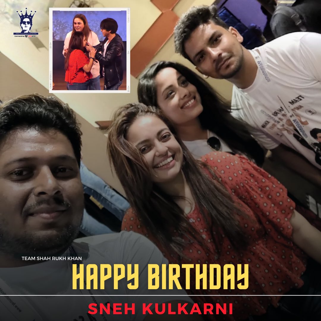 To our incredible @Snehk2504 mam, may your birthday be the start of a super blessed year ahead. Thank you for always putting smiles on all our faces and we truly are grateful to you for life ♥️😍🎂 #HappyBirthday #HappyBirthdaySnehKulkarni #SRK #TeamShahRukhKhan #ShahRukhKhan
