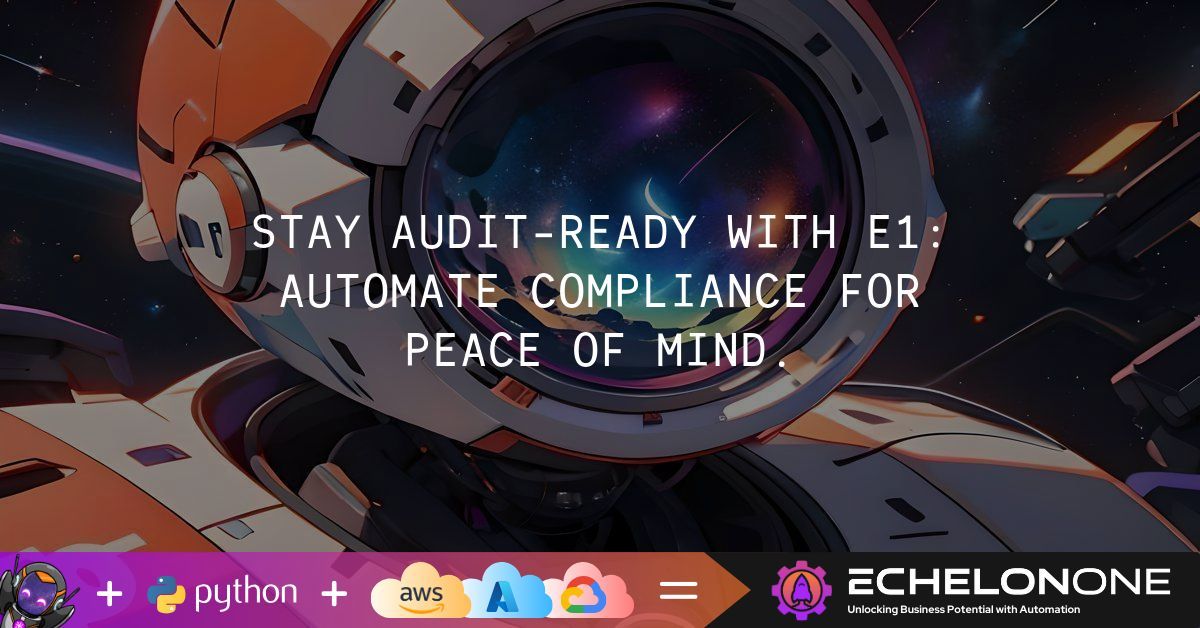 💫 Automation for Security, FinOps, and everything in-between! 🚀 echelonone.app

#automation

#cloud #aws #gcp #azure #python #digital #hyperautomation #cloudmanagement #operations #informationtechnology #cybersecurity #digitaltransformation #finops