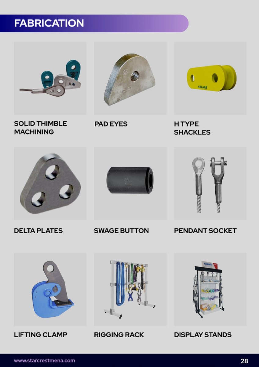 #SolidThimbles
#padeyes 
#HtypeShackle 
#Deltaplate 
#SwageButtons 
#PendantSockets 
#LiftingClamps 
#RiggingRacks 
#DisplayStands