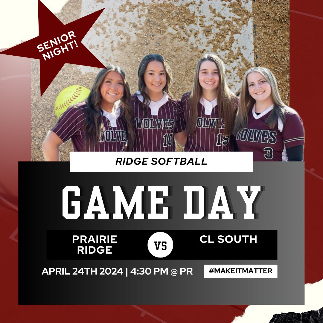 And remember, the fun doesn't stop here! Come celebrate your seniors as we take on our cross-town rivals this afternoon! #PRSB #makeitmatter