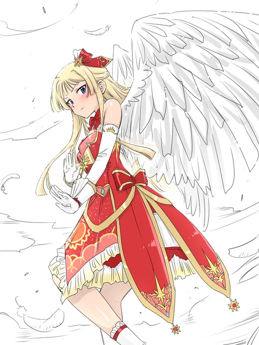 が最上静香のセカンドヘアカラーを描くそうですよ!#ミリシタ何描く #劇場版でなんか羽が生えるコスモガールズ 