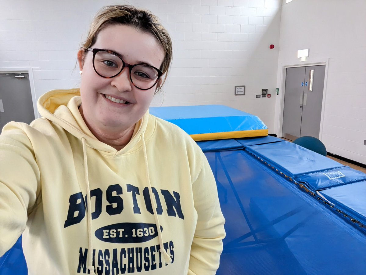 During #ReboundTherapy I had an amazing #IntensiveInteraction  with a #PWS. I followed her movement, expression, + gaze 🙌 all thanks to the trampoline! She demonstrated intentional #communication and #engagement 🎉 6 weeks left of this block, excited to see how far we go! ⬆️