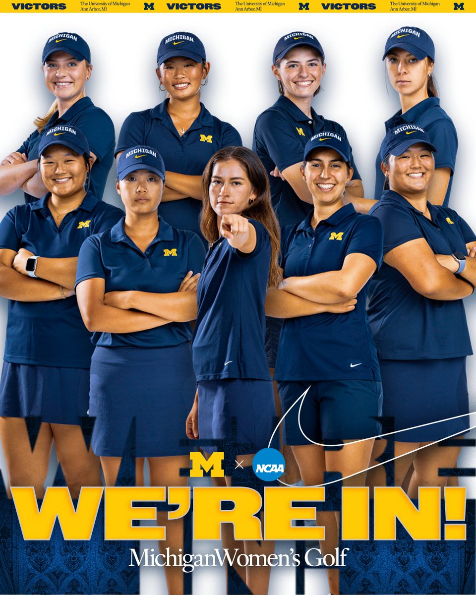 We. Are. In! Auburn here comes the Maize & Blue! #GoBlue #NCAAGolf