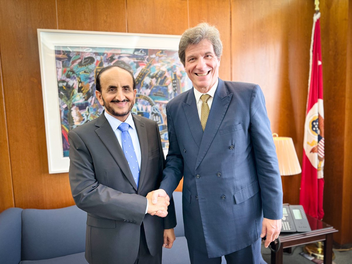 Wonderful to welcome you to Washington, Under Secretary @KhalifaAlharthy of @FMofOman. I appreciate your generous hospitality in Muscat last year, launching the U.S.-Oman Strategic Dialogue. Now I'm pleased to advance cooperation, building upon our countries' enduring friendship.