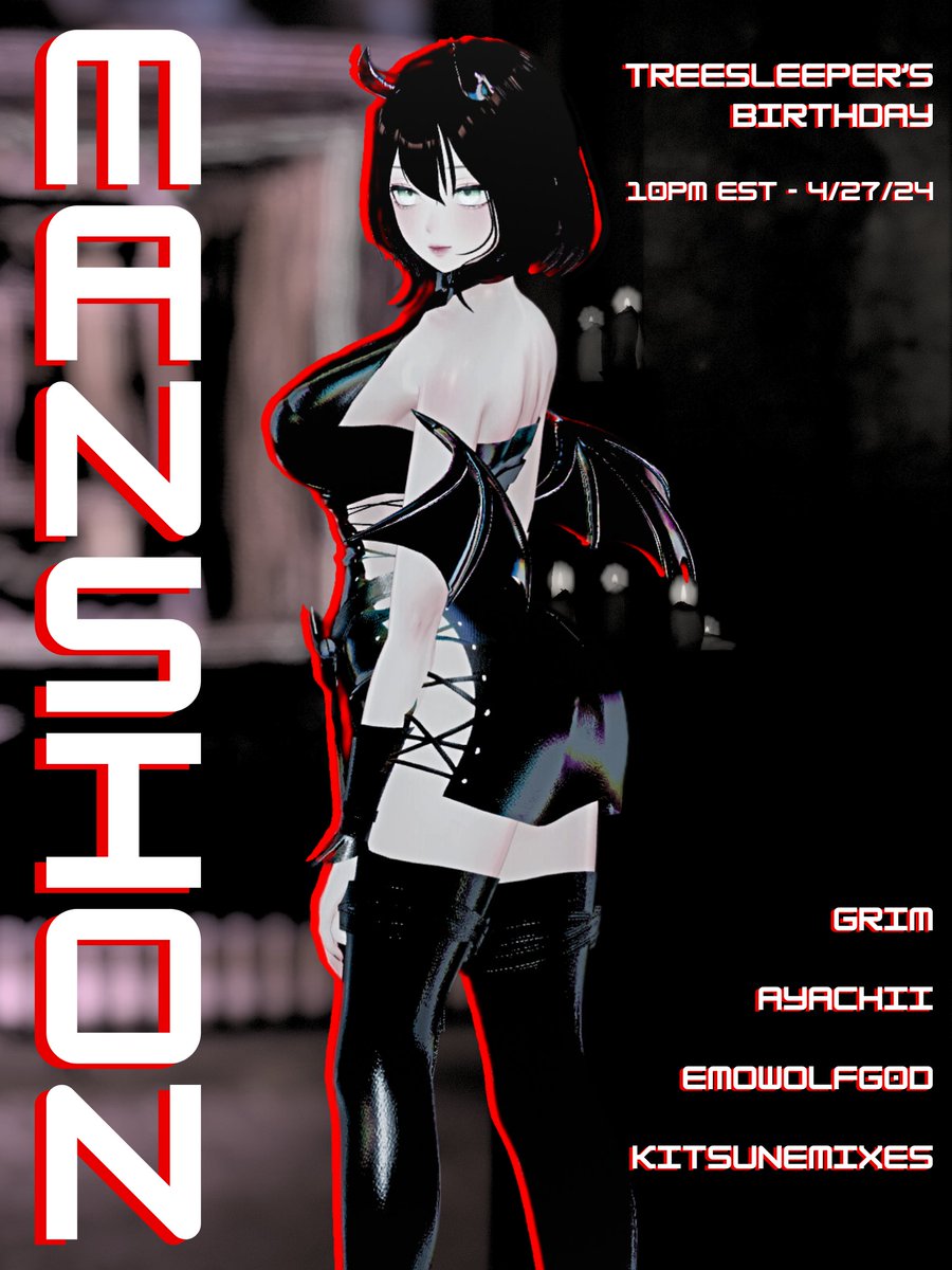 MANSION ~ Ch. 20 Treesleeper's Birthday! Curated by EmoWolfG0D Sat April 27th, 2024 at 10 Eastern KITSUNEMIXES EMOWOLFG0D AYACHII GRIM_SR47 Poster by DeityAnubis ~ <t:1714269600:F>