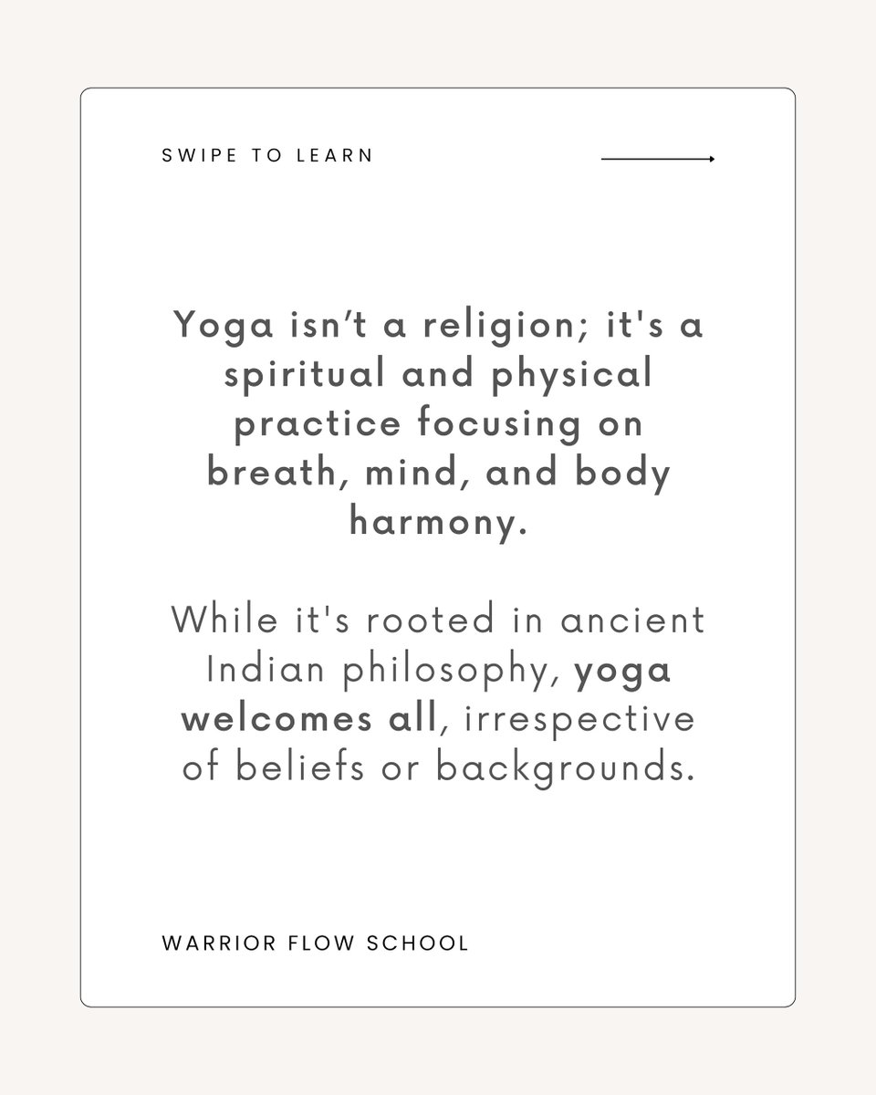warriorflows's tweet image. Dive into debunking myths about yoga.
Follow us for yoga for community outreach!

#WarriorFlow #WarriorFlowSchool  #YogaForCommunityOutreach