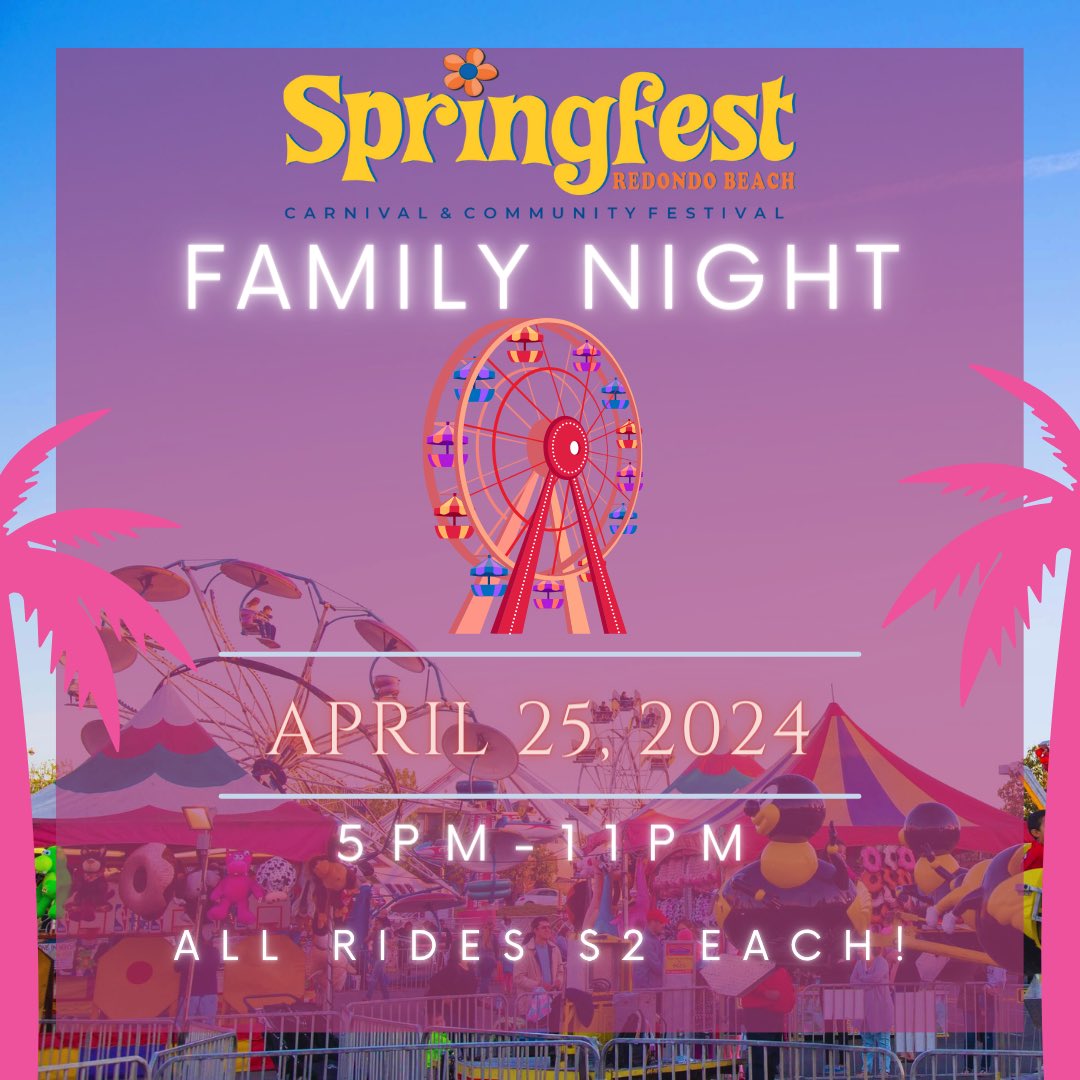 Tomorrow we kick the festivities off with Family Night and all rides are only $2! We’ll be open 5pm-11pm. Purchase tickets in advance, via link in bio. Get $5 off All-You-Can-Ride Wristbands for Friday night, Saturday &amp; Sunday (daytime only) with promo code SPRING24.
#springfest