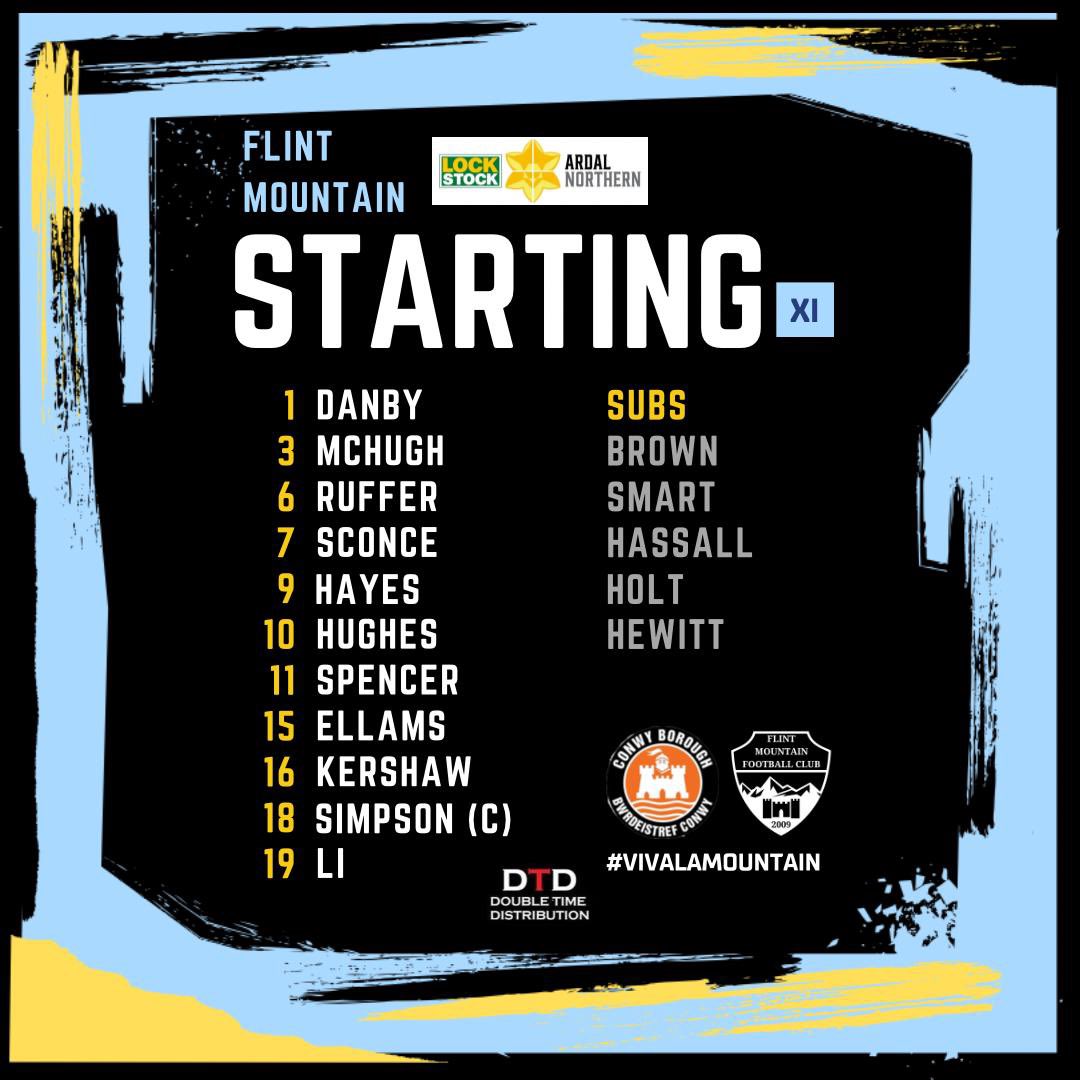 TEAM NEWS: Here is your Mountain lineup for tonight as kick off fast approaches #VivaLaMountain