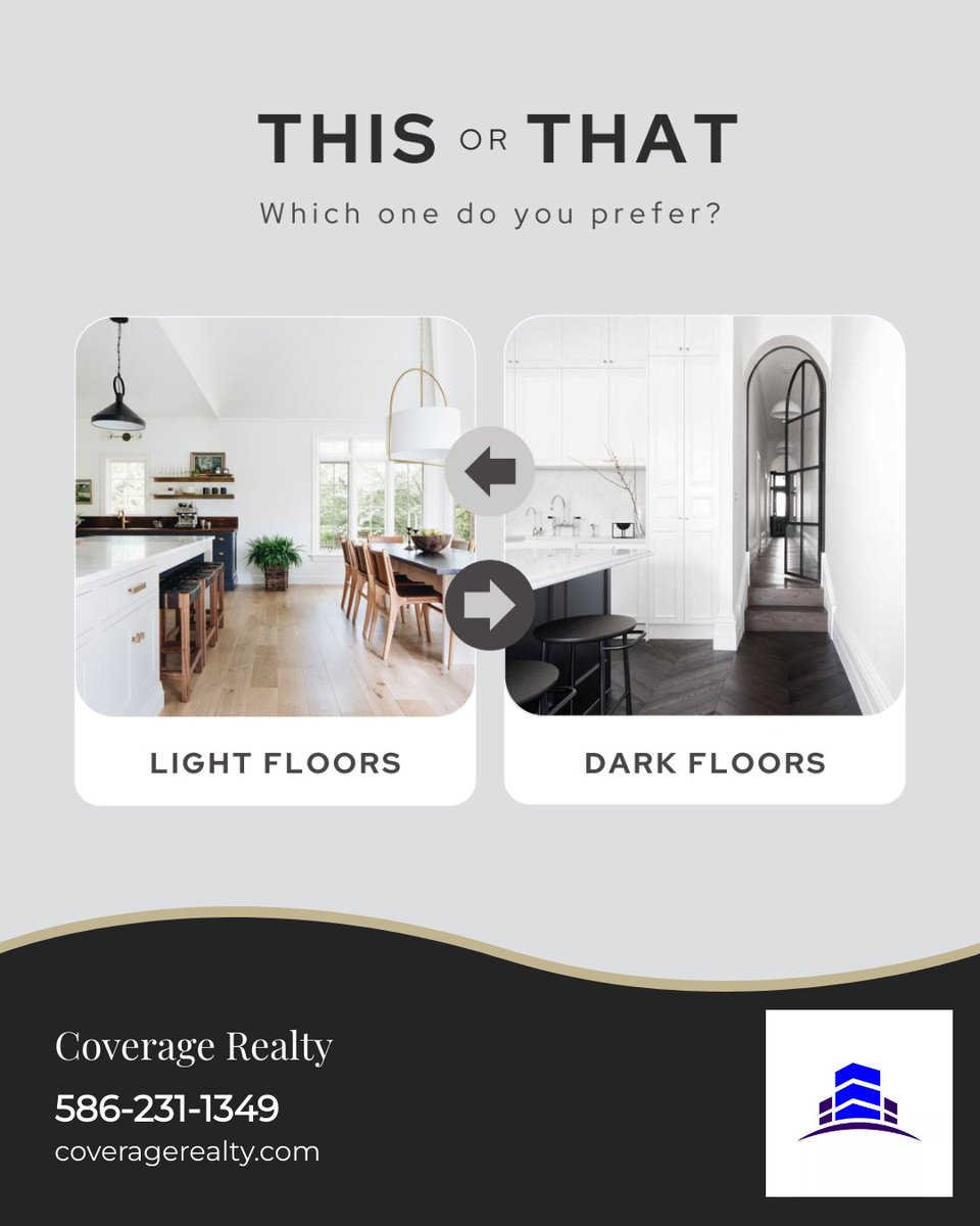 What’s your flooring of choice? 

Do you like the clean, modern feeling of light floors or the drama of dark floors? 

#homesweethome #homeiswheretheheartis #homeownership #woodfloors