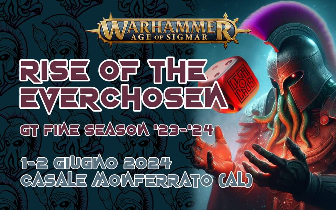 ANNOUNCEMENT!!! AoS friends we can share with you our biggest event yet. More than 120 players, the italian finals, huge convention and 3 GOLDEN TICKETS, THAT'S RIGHT! June 1st and 2nd, Casale Monferrato (1h drive from Milan). DM us if interested! RTs welcome!