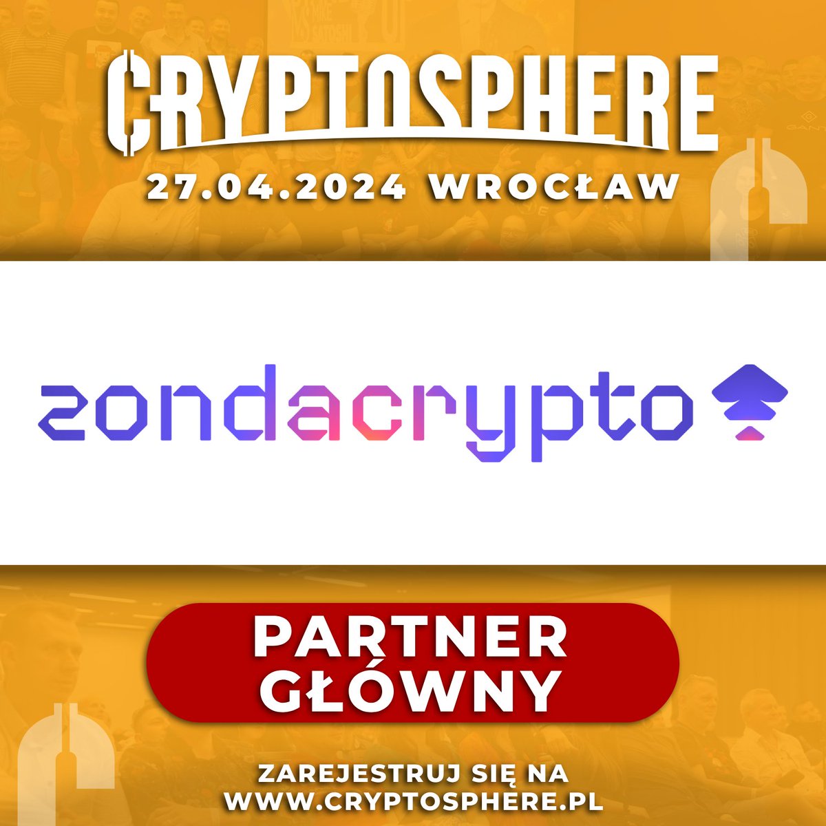 📢 @zondacryptopl - Partnerem Głównym #CryptoSphere 🔥
 
👉 zondacrypto Polska to największa regulowana platforma inwestycyjna w Europie z ponad 1 milionem użytkowników.

Spotkaj się z zespołem @zondacryptopl 27 kwietnia we Wrocławiu 🚀
🎟 cryptosphere.pl