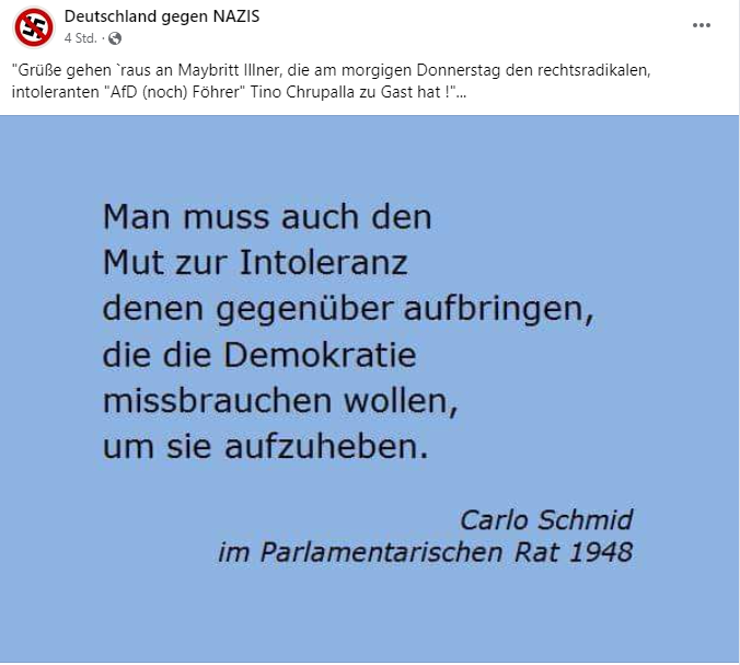 Die Illner denkt sich, was der Miosga Quote gebracht hat, kann ich auch bekommen.