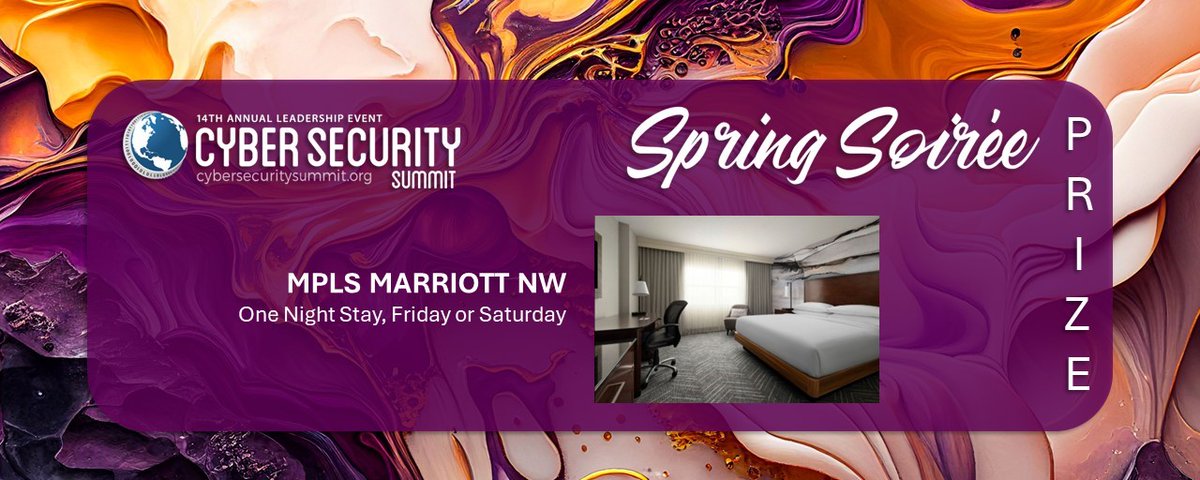 CyberSummitIntl's tweet image. We're Counting Down to tomorrow's Spring Soiree at the Metropolitan. Here's another Ring-A-Ding-Ding Prize from @MinneapolisMarriottN for One Night Stay 
Get Ticket eventbrite.com/e/vintage-vega…
cybersecuritysummit.org
#SpringSoiree
#allinfornext
#css14