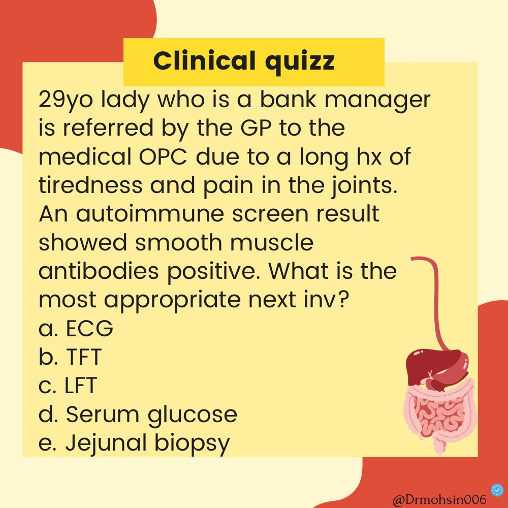 It’s a tricky one. But i know you can do it. 
What would be the next most appropriate investigation?
#MedEd #MedX  #MedTwitter