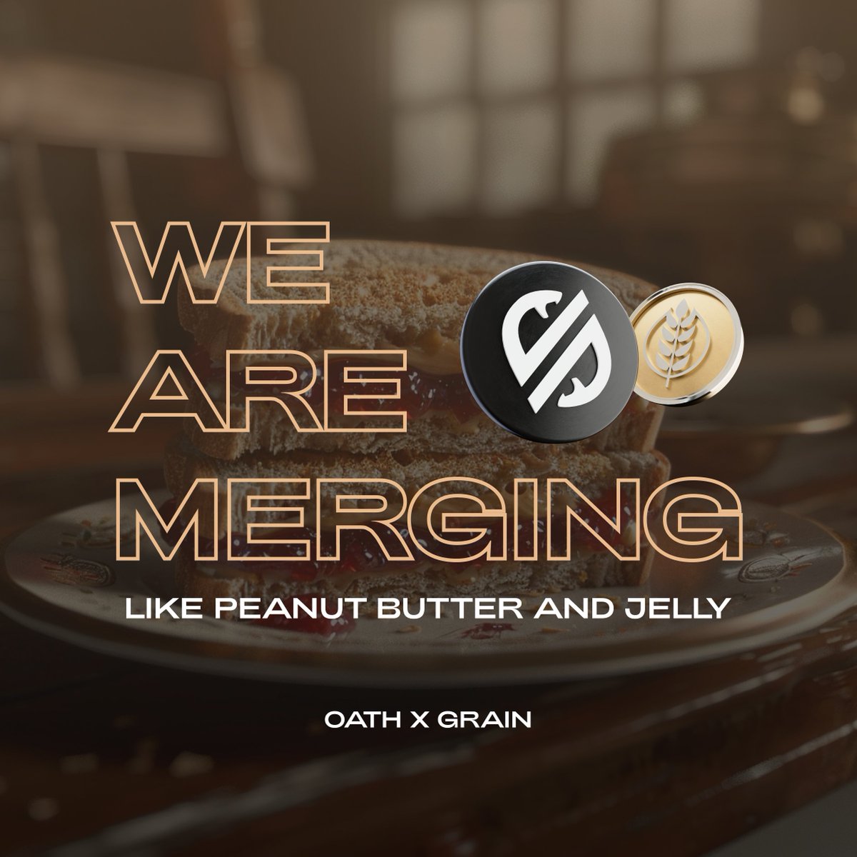 GranaryFinance's tweet photo. You could eat peanut butter straight out the jar like a dog or you could be civilized human and make a sandwich.

Here at the OATH Foundation, we make sandwiches and we are going to make the best sandwich you've ever seen. 

Get ready because OATH and Grain are just better together.