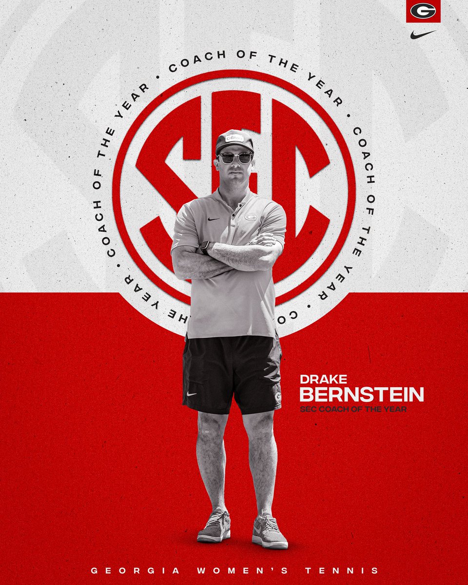 In his first season at the helm, our SEC Coach of the Year Drake Bernstein! 👏 #GoDawgs