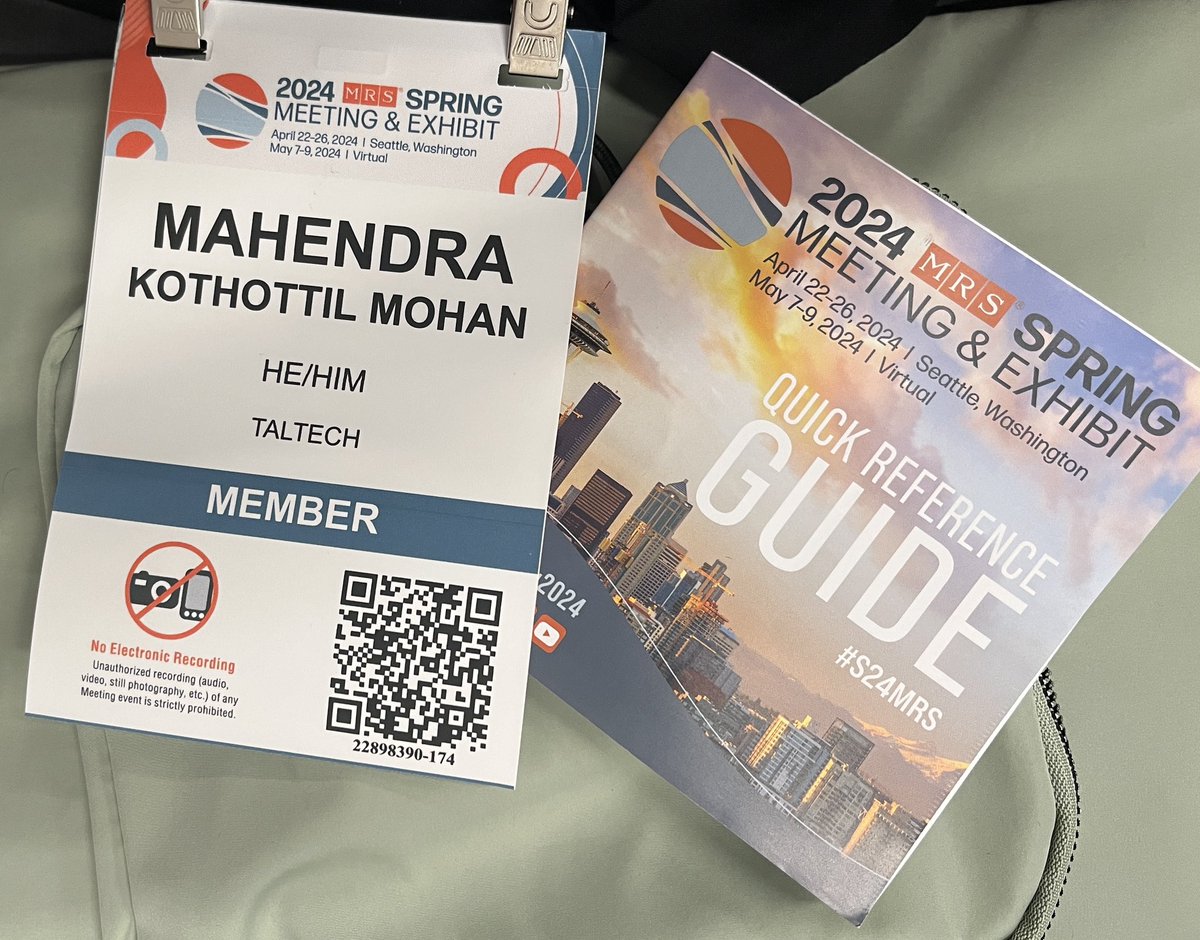MahendraKMohan2's tweet image. Just wrapped up an incredible experience at the #S24MRS spring meeting in Seattle, Washington! Had the privilege to share my latest research on lignin functionalization and application through both talk and poster formats. #MaterialScience #ResearchPresentation #lignin