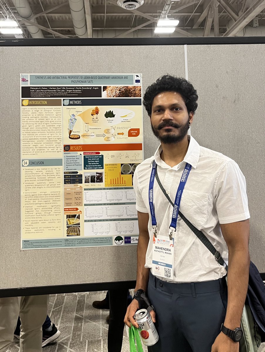 Just wrapped up an incredible experience at the #S24MRS spring meeting in Seattle, Washington! Had the privilege to share my latest research on lignin functionalization and application through both talk and poster formats. #MaterialScience #ResearchPresentation #lignin