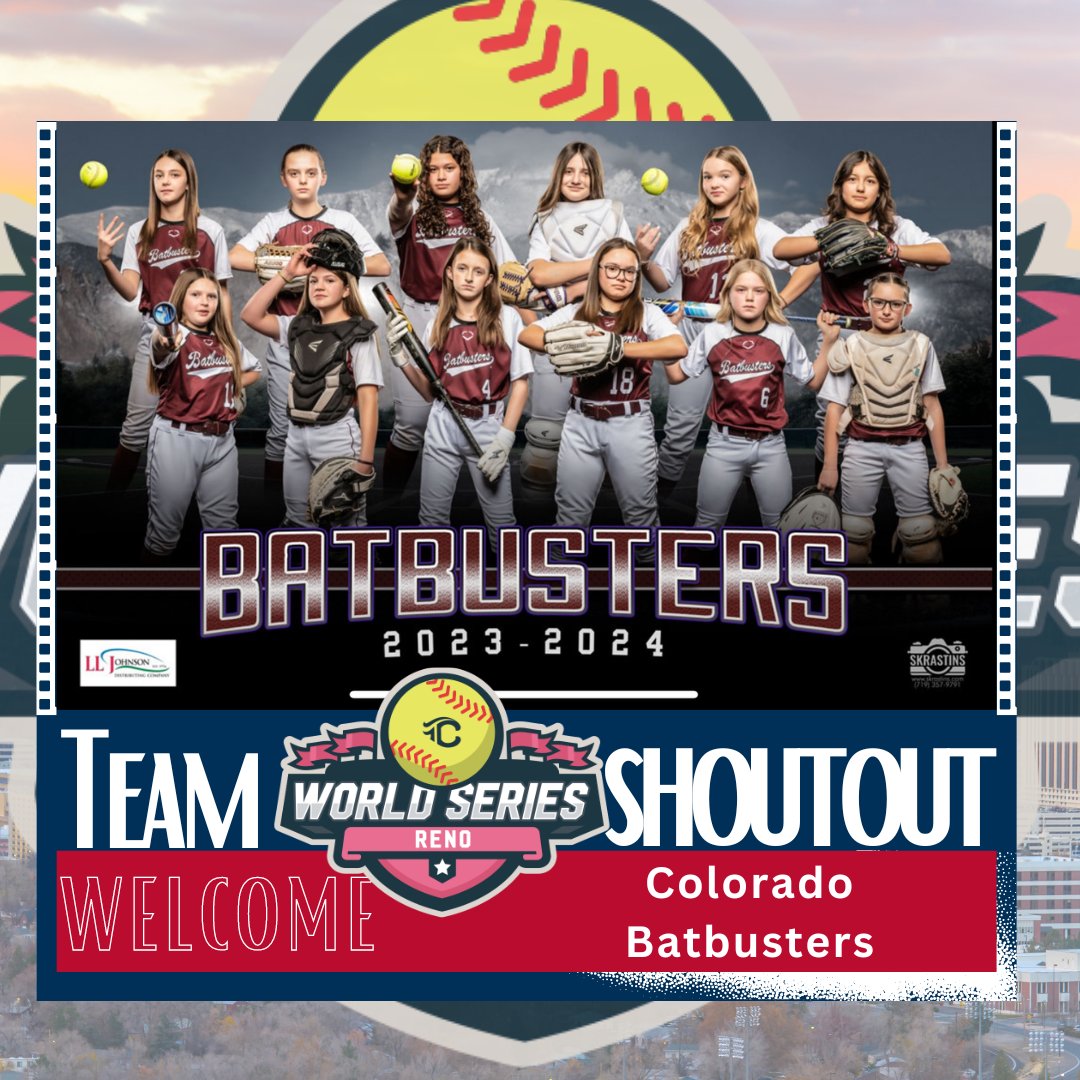 🥁🥁The Colorado Batbusters will be making their mark at the World Series this Summer! #IPlayTCS 👉shorturl.at/kxFJR